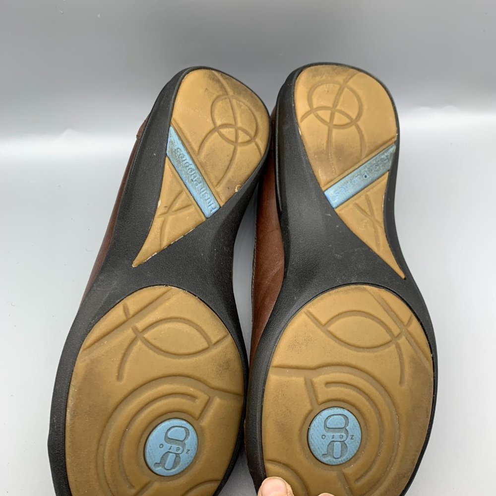 Hush Puppies Zero G size 11W Brown Leather Slip-on Shoes - Picture 8 of 10